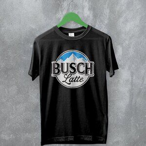 Busch Latte Logo Beer Graphic Brewery Drink Funny Retro Style T-Shirt 166
